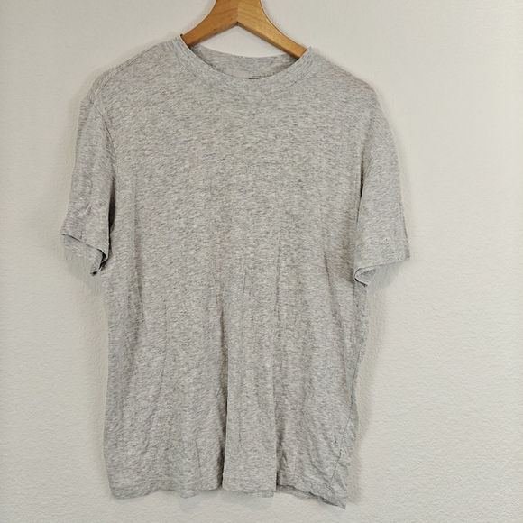 SKIMS Short Sleeve Relaxed T-shirt In Light Heather Grey Size XS - Picture 3 of 9